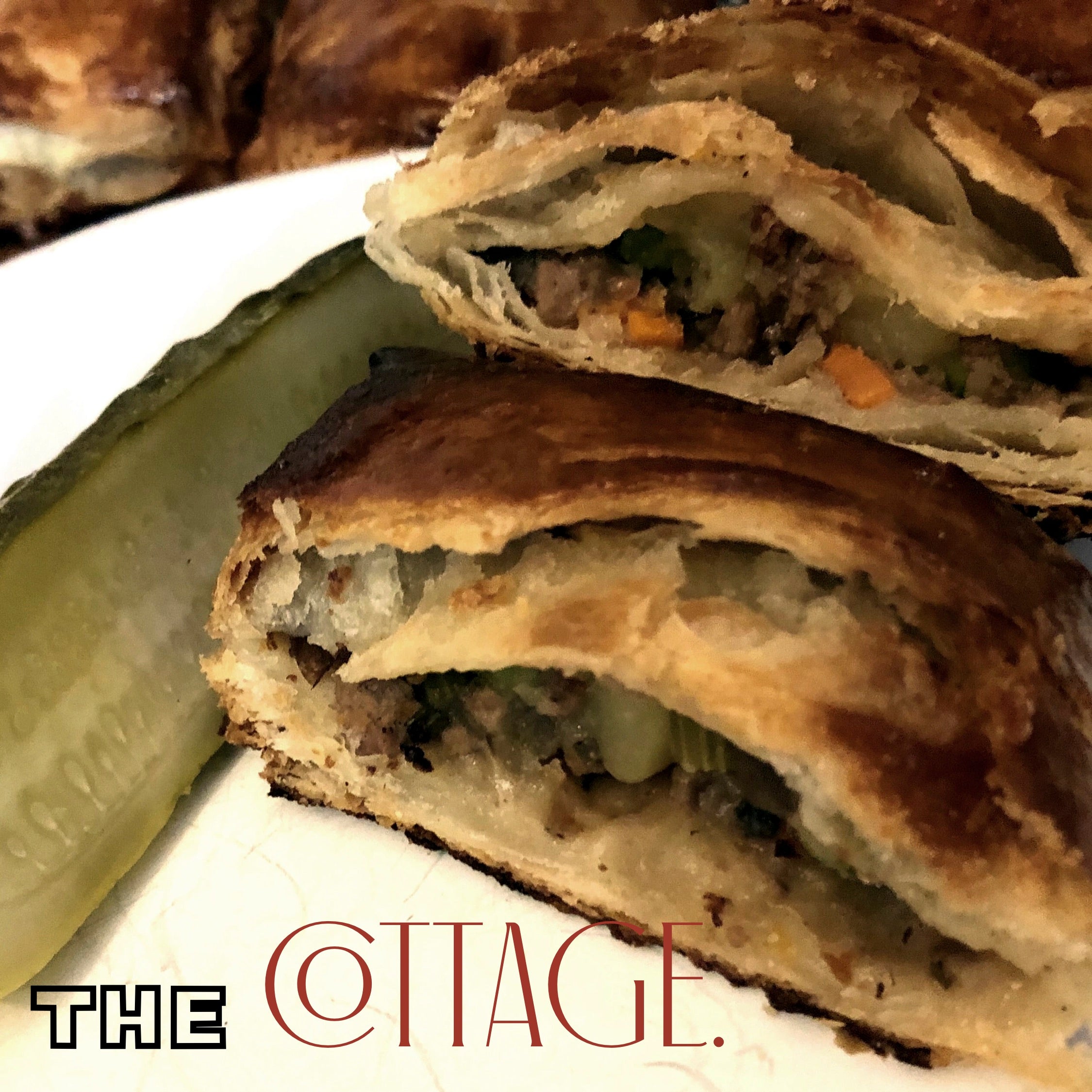 A close up of The Cottage hand pie